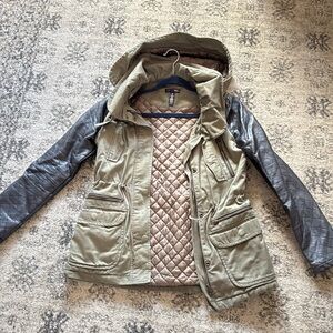 Aqua jacket from Bloomingdale’s. Super warm perfect for fall/ early winter.